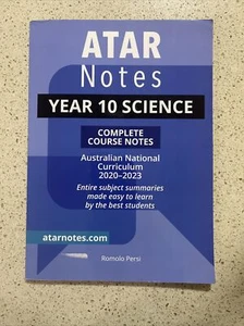 ATAR Notes Year 10 Science Complete Course Notes - Picture 1 of 1