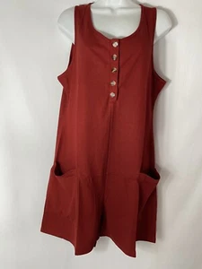 Casual Short Rompers for Women Summer Sleeveless V Neck Loose Baggy Sz S - Picture 1 of 7