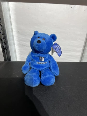 NWT Indianapolis Colts NFL Football Peyton Manning #18 Plush Bean Bag Bear Cover