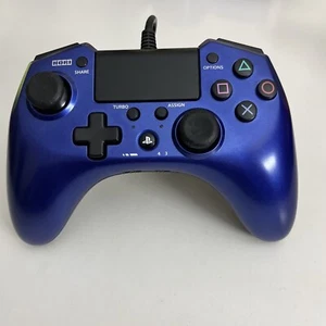 Hori Horipad FPS+ Sony PS4 PS3 Controller Rapid Fire Function USB Wired Blue - Bild 1 von 9