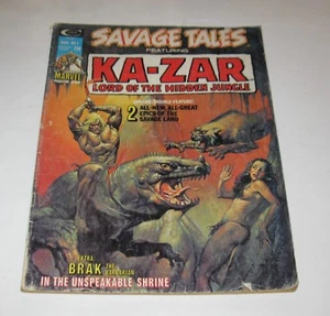 Vintage Ka-Zar Savage Tales Comics Magazine 1974 FREE SHIPPING - Picture 1 of 3