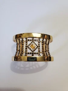 G by Gennaro Armreif goldfarben Strass Neu - Bild 1 von 3
