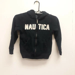  Nautica Blue Hooded Zip Up Sweat Shirt Jacket Boys Size XL  - Picture 1 of 12