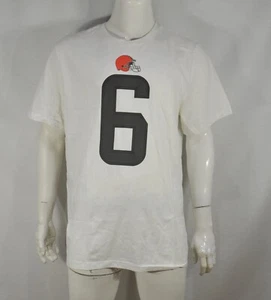 Nike NFL Men's T-Shirt 2XL Mayfield Cleveland Browns Licensed Product White NWT - Picture 1 of 4