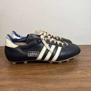 Scarpe da calcio vintage Adidas super leggere anni 70 futbol calcio tacchetti uomo taglia 10 - Foto 1 di 11