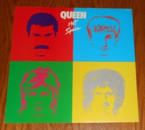 Queen Hot Space Poster Vintage Flat Original Promo 12x12 RARE - Picture 1 of 1