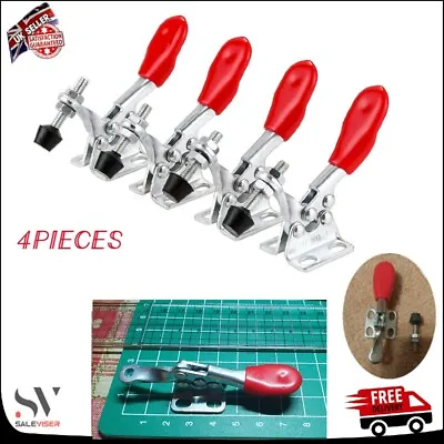 4 Pieces Metal Toggle Clamp Quick Release Horizontal Toggle Clamps Tool GH-201A • 6.73€