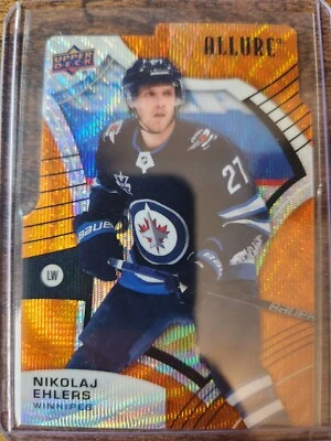 2021-22 Upper Deck Allure Nikolaj Ehlers Orange Slice Die-Cut SP #91 Jets - Image 1 of 2