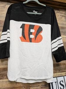 Camiseta de fútbol para mujer Bengals de malla talla XL - Imagen 1 de 4
