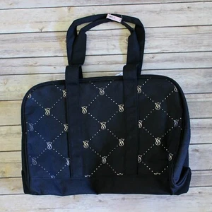 Victoria's Secret große schwarze Tasche Seesack Reißverschluss Logo - Bild 1 von 2