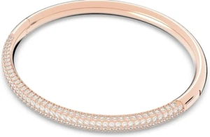 Swarovski - Rose Gold-Tone Stone Mini Bangle - Small - Picture 1 of 1