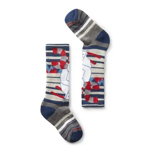 Smartwool Wintersport Socks Kids Medium Blue Graphic Print Merino Wool ERK770 - Picture 1 of 12