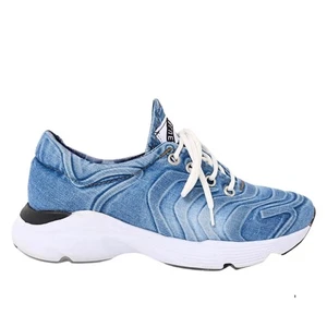 Denim Sneakers, Handmade Women's Sneakers / Birthday Gift - Picture 1 of 6