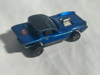 Hot Wheels Redline 1968 Python US Blue w/ White Interior Original Casting - STP - Image 1 of 4