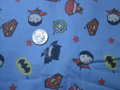 Camelot Cotton Fabric - Justice League - 2 pcs. 29" x 44" - Image 1 of 4