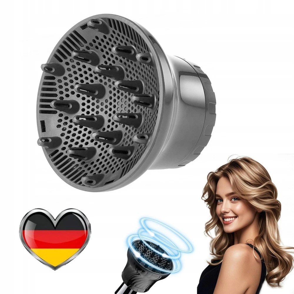 Universal-Diffusor Aus Frottee Für Locken – Passt Auf Jeden Föhn, Faltbar, Leicht