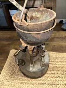 Clayton & Lambert 22A Lead Melting Furnace w/ Hollands #6 Pot & Ladle 1940s - Picture 1 of 24