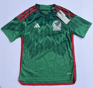 Neu mit Etikett Mexiko Adidas Climalite 2022 Nationalmannschaft Heimtrikot Jugend Large - Bild 1 von 12