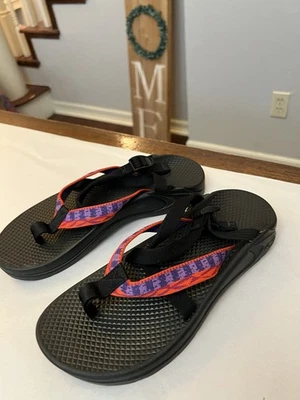 Chaco Women's Hipthong Two Ecotread Sandal Pink Purple Black size 7 - Image 1 of 4