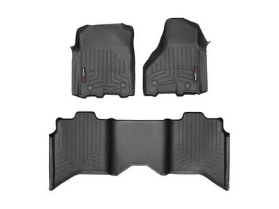 WeatherTech FloorLiner for 2013-2018 Dodge Ram Truck 1500 - 1st & 2nd Row, Black - Image 1 of 4