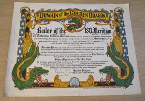 Certificado DE COLECCIÓN 1946 POST SEGUNDA GUERRA MUNDIAL~"DOMINIO del DRAGÓN DORADO"~SS MARINE JUMPER~ - Imagen 1 de 8