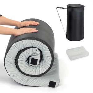 Outdoor Camping 75in Memory Foam Pad Portable Roll Up Sleeping Camping Mattress - Picture 1 of 7