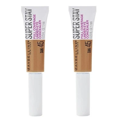 Pack of 2 Maybelline Super Stay Full Coverage Under-Eye Concealer, Tan 45 - Image 1 of 4