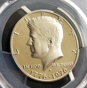 1976 S Kennedy Silber Half Dollar PP PCGS PR69 Deep Cameo Münze, Bicentennial - Bild 1 von 3