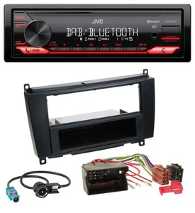 JVC DAB MP3 Bluetooth USB Autoradio für Mercedes CLK W209 ab 06 Coupe 04-09 Cabr - Bild 1 von 8