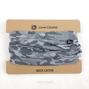 John Deere Grey Camo Adult Neck Gaiter One Size LP76321 New - Picture 1 of 6