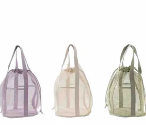 Mesh drawstring tote bag, swimming, Toy storage, beach, travel, toiletries - Picture 1 of 5