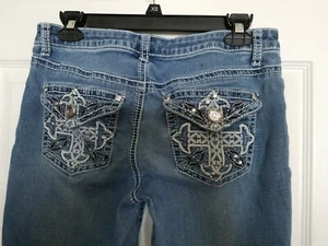 Womens Boutique Capri Jeans With Pocket Bling Size 6 - Bild 1 von 5