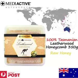MediActive 100% Tasmanian Leatherwood Honeycomb 350g (Raw Honey) Energy - Picture 1 of 2