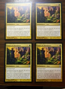 MTG Alara Reborn Trace Of Abundance x4 UNPLAYED Near Mint Cond - Picture 1 of 2