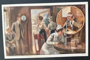 1912 Wallingford CT Usa Picture Postcard Cover A Doctor Quick The Bell Telephone - Picture 1 of 2