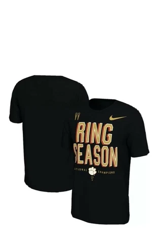 2018 Nike Clemson  Championship “Ring Season” Locker Room T-Shirt SZ XL Cover