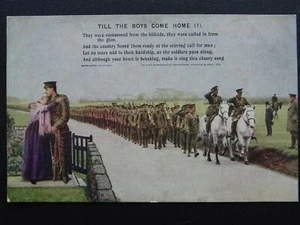 WW1 TILL THE BOYS COME HOME (1) Bamforth Song Card No.4872/1 - Picture 1 of 2