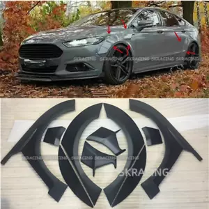 Se adapta a Ford Fusion 2014-2018 Primer Fender Flare Kit cubierta de arco de rueda borde 10X - Imagen 1 de 16