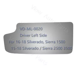 Vidrio espejo de remolque inferior para Chevy Silverado 1500 2500 3500 2015-2018 lado izquierdo LH - Imagen 1 de 12