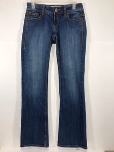 Vigoss Jeans Fit Boot Cut Stitch Jeans Damen Größe 3/4 -27 Schrittlänge 31" - Bild 1 von 4