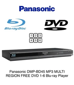 Panasonic DMP-BD45 RAM MULTI REGION DVD 1-6 DivX Blu-ray Player OG - Picture 1 of 7