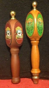 Pair Sierra Nevada Triple Sided Wooden Brass Top Draft Beer Bar Pub Tap Handles - Picture 1 of 8