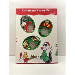 1996 Warner brothers Christmas ornament frame set bugs bunny, tweetie bird B#5 - Picture 1 of 14