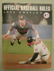 "Official Baseball Rules" - 1996 Edition - The Sporting News - Imagen 1 de 7