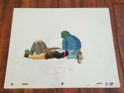 TMNT Casey Jones & Leonardo Animation Production Art Cel - Image 1 of 4