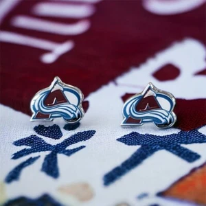 COLORADO AVALANCHE TEAM POST STUD EARRINGS - Afbeelding 1 van 1