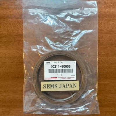 GENUINE TOYOTA SUPRA LEXUS GS430 IS300 SC400 OEM REAR MAIN OIL SEAL 90311-90006 - Image 1 of 4