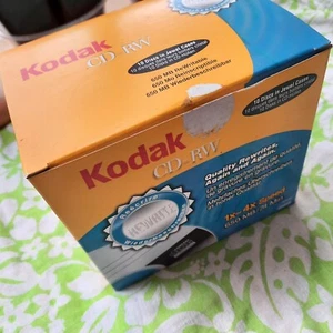 Kodak CD RW 1x-4x Speed Box 9 SEALED New CD Blank 650mb New Box Of 10 - Picture 1 of 11