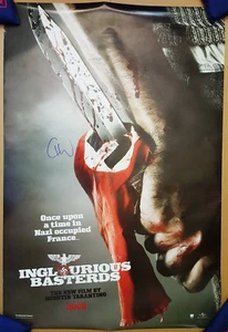CHRISTOPH VALTZ firmato 27x40 INGLOURIOUS BASTARDS poster film double face BAS - Foto 1 di 7
