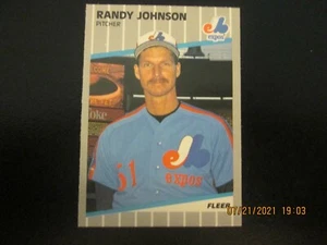 RANDY JOHNSON EXPOS 1989 FLEER ROOKIE CARD #381 - Picture 1 of 5
